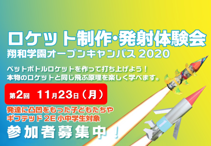 ギフテッド２e小中学部 11 23オープンキャンパス 説明会 第2回 社会性を学び 生きる力を身につける 翔和学園 旧ステップアップアカデミー